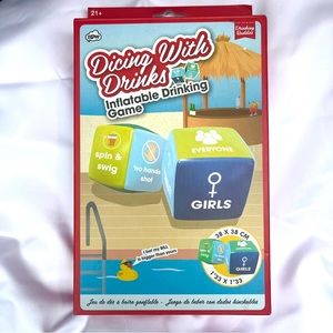 Inflatable drinking game "Dicing with Drinks". New never used.